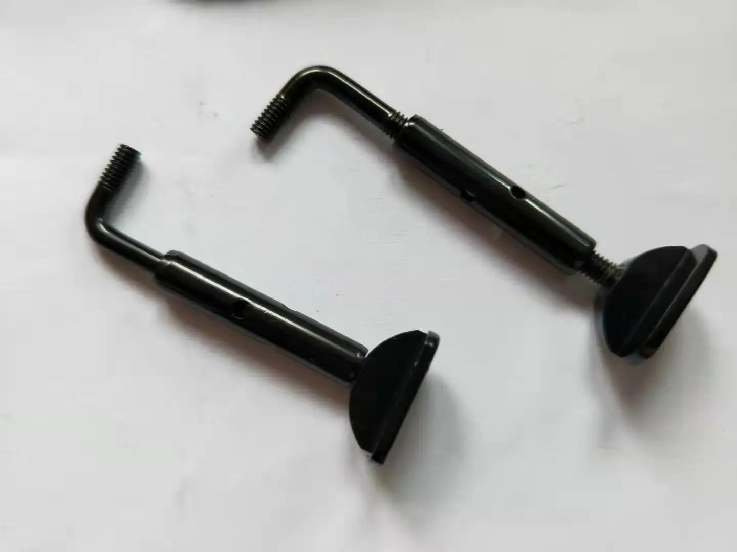 12 Sets Black Color Violin Chin Rest Clamps Alloy Screw 4/4 Size