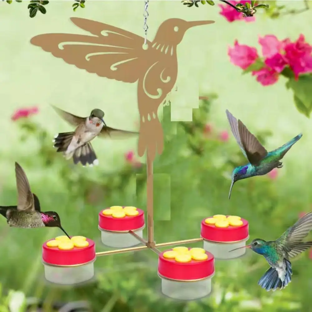 Metal  Attractive Practical Leakproof Bird Feeder Detachable Bird Feeder Aesthetic   Garden Supplies