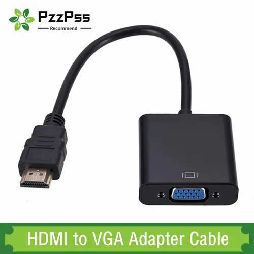 HDMI 호환 VGA 어댑터 1080P 디지털 아날로그 변환기 케이블, Xbox PS4 PC 노트북 TV 박스 프로젝터 디스플레이 HDTV용 