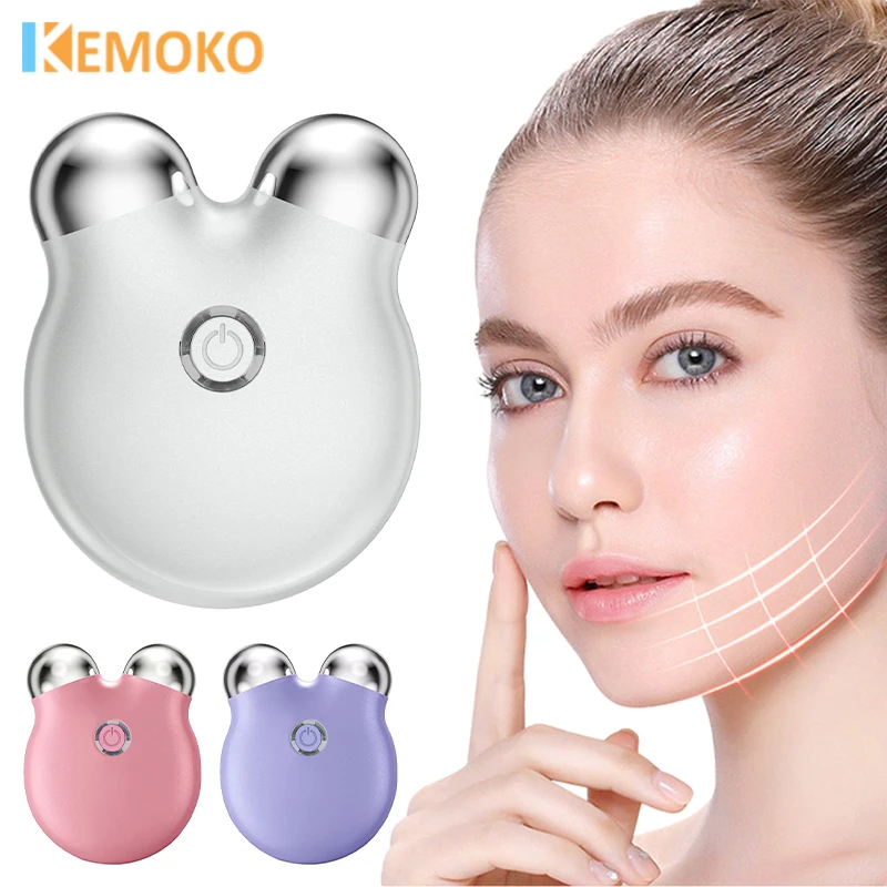 

Mini Micro Current EMS Beauty Instrument Portable Rollers Face Slimming Massager Lifting Slimming Chin V Face Firming Skin Care