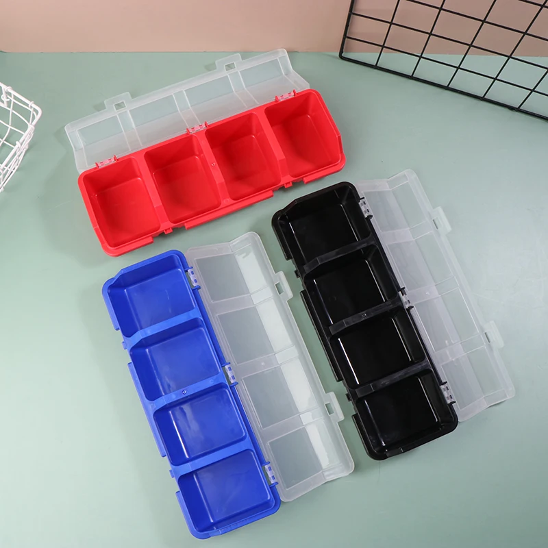 1pc Multi-Compartment Organizer Box For Screws & Small Parts Sorting Tool Box Durable Plastic Hardware And Jewelry Storage Case