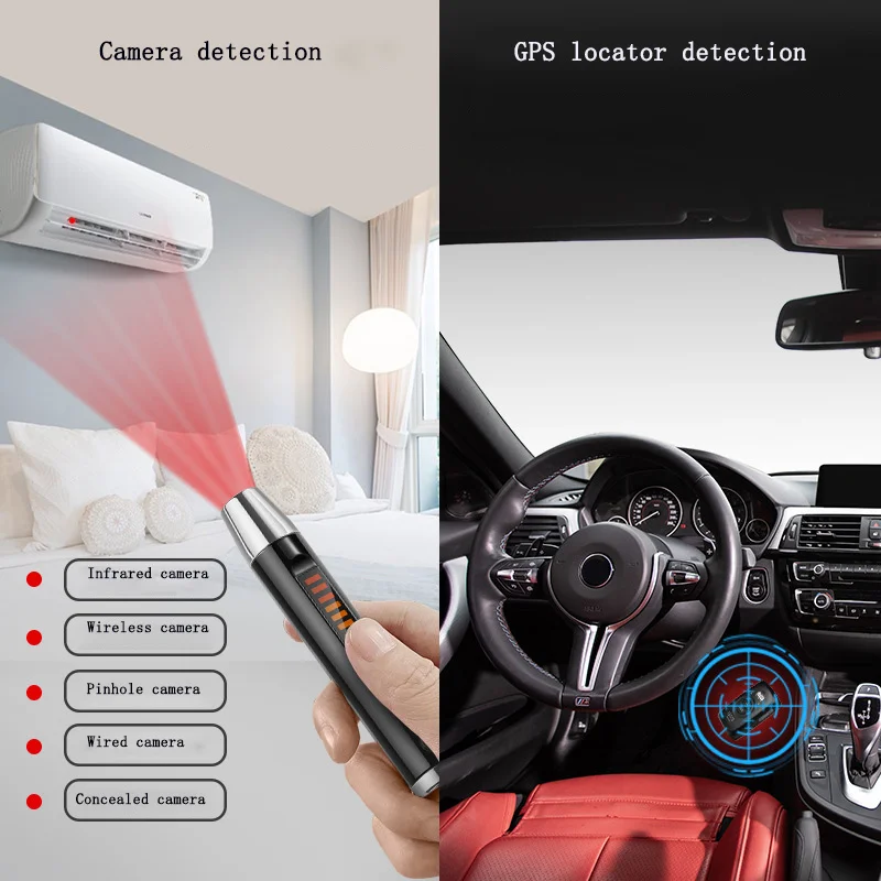 

S16 Intelligent Pen Anti-camera Detector Car Anti Spying GPS Scanning Eavesdropping Tracking Location Hotel Signal Detection