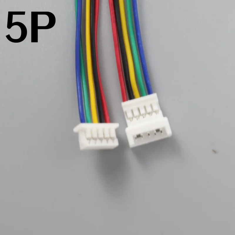 10 Stück 100 mm Mini-Micro-JST-Stecker-Set 1,25 mm Kabel mit 2/3/4/5/6 Pin männlich weiblich Stecker 2P/3P/4P/5P für elektronische Komponenten – Detail 14