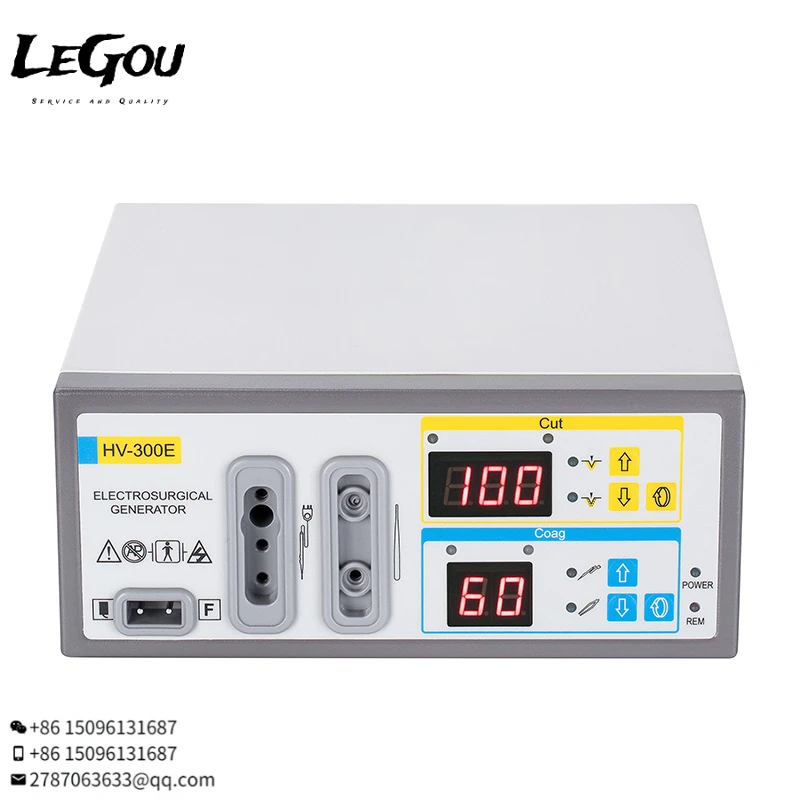 

100W High Frequency electrocautery ESU bipolar diathermy machine bipolar coagulator portable