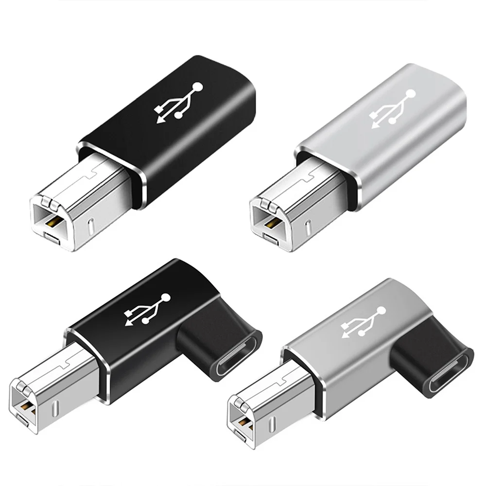 USB 타입 C 암-USB B 수 어댑터, 스캐너 프린터 변환기용 MIDI 어댑터, USB 2.0 데이터 프린터 어댑터, 4 개