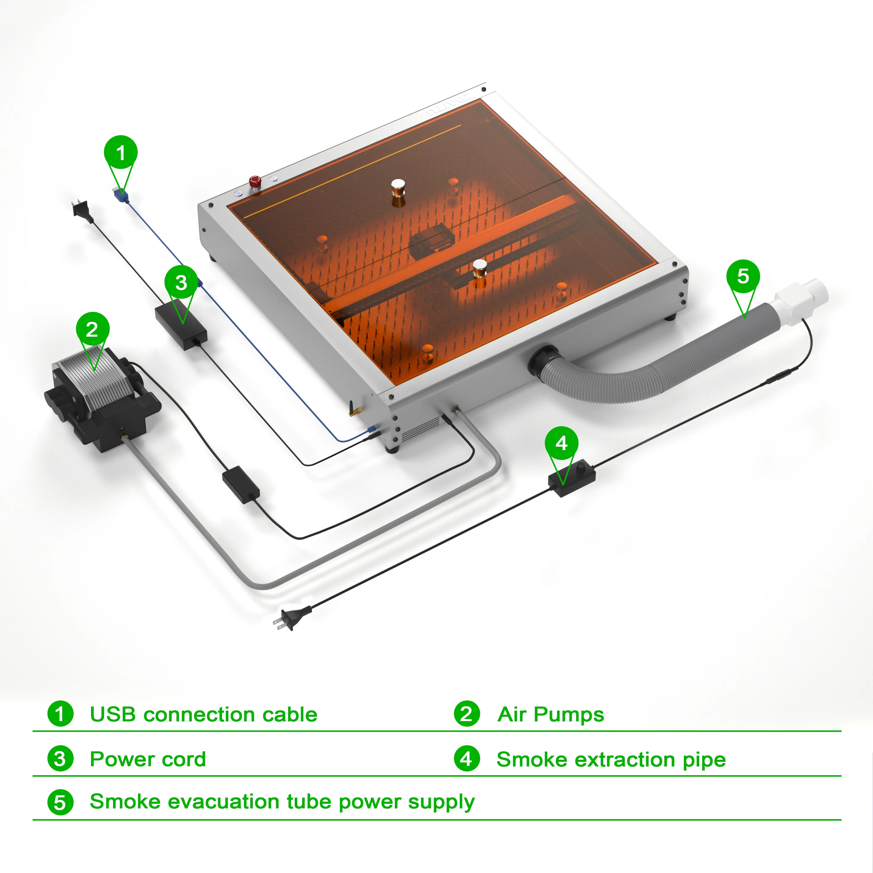 ZBAITU 130W grawer laserowy CNC pulpit grawer wsparcie Offline grawerowanie 4-w-1 pompa powietrza DIY Cutter spaliny z panelami