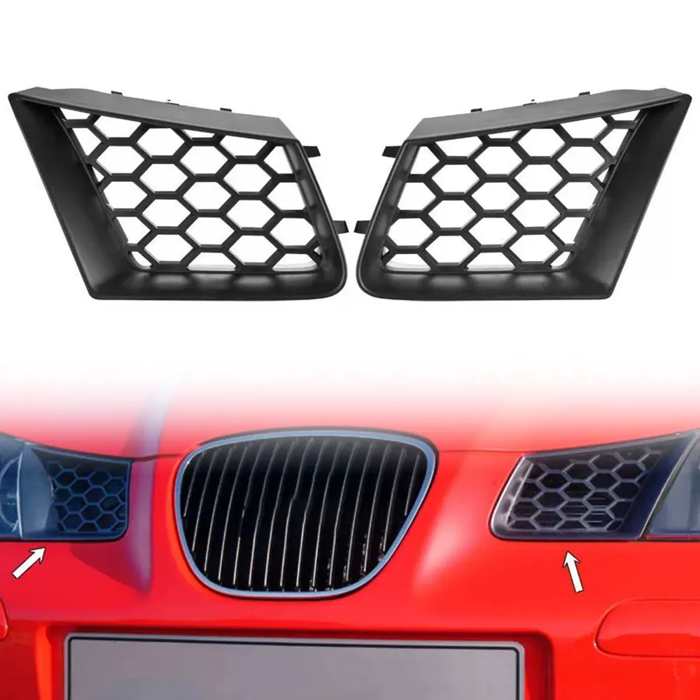

2pcs Matte Black Front Bumper Upper Grill for SEAT Ibiza Type 6L 2002-2009 SEAT Cordoba Type 6L 2002-2009 Car Accessories