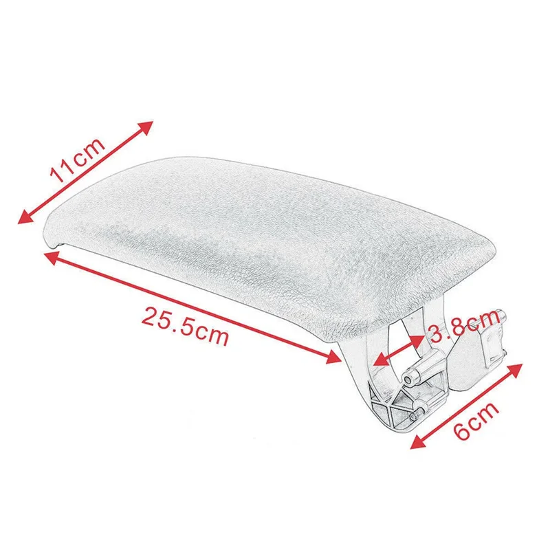 For Audi A3 8p 2003- 2012 Car Armrest Cover PU Leather Latch Lid Center Console Arm Rest Replacement Accessories 2004 2005 2006