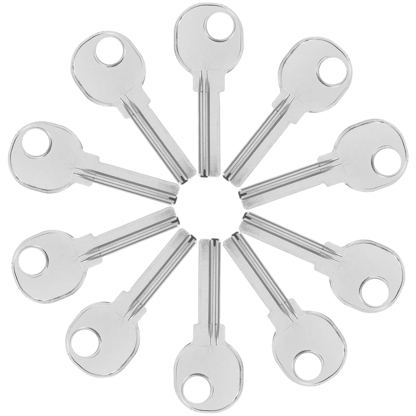 

10Pcs Blank Keys Premium Copper Key Blanks for Residential Commercial Use Smooth Replacement Parts for Door Locks