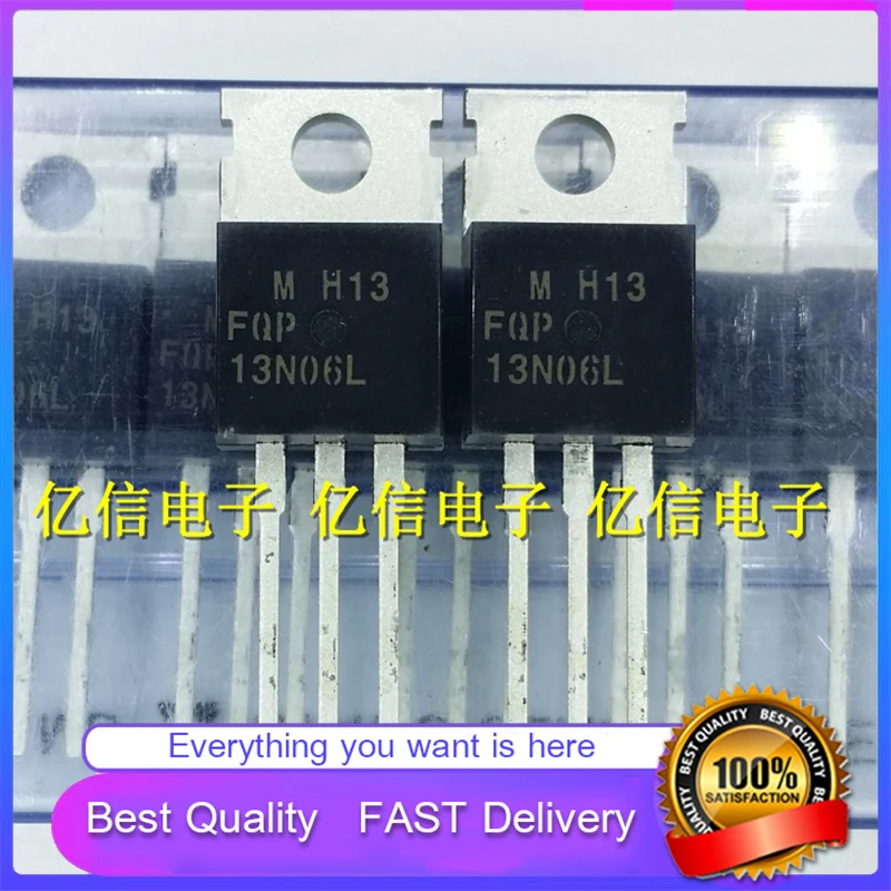 10Pcs/Lot New Original PLATINUM FQP13N06 13.6A60V TO220 N CHANNEL Field Effect Transistor Good Quality  In Stock