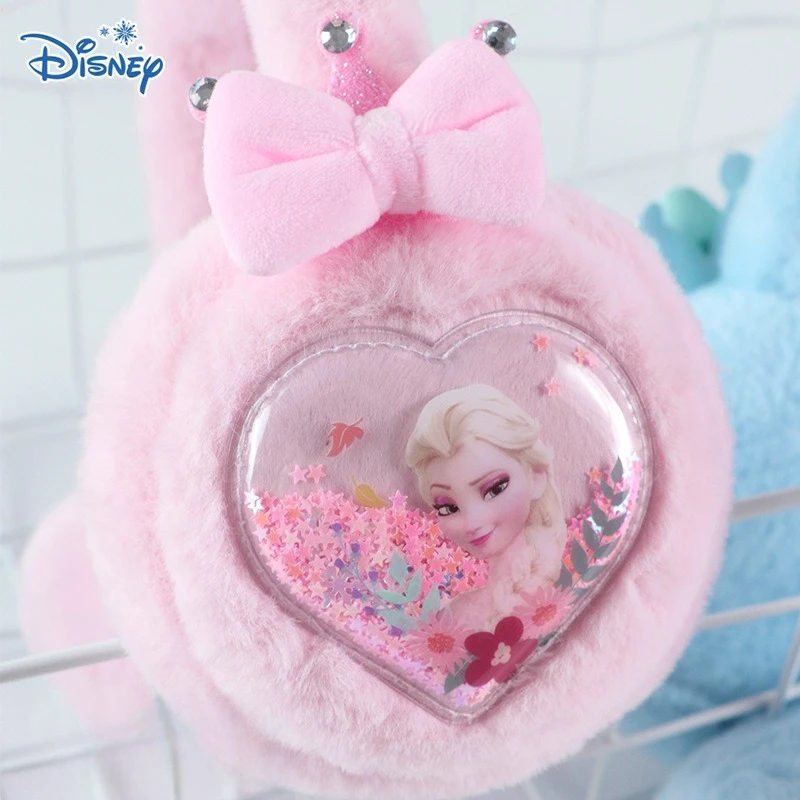 Miniso ディズニー氷と雪子供用イヤーカップ女の子冬暖かいエルサぬいぐるみ女の子の耳暖かい耳