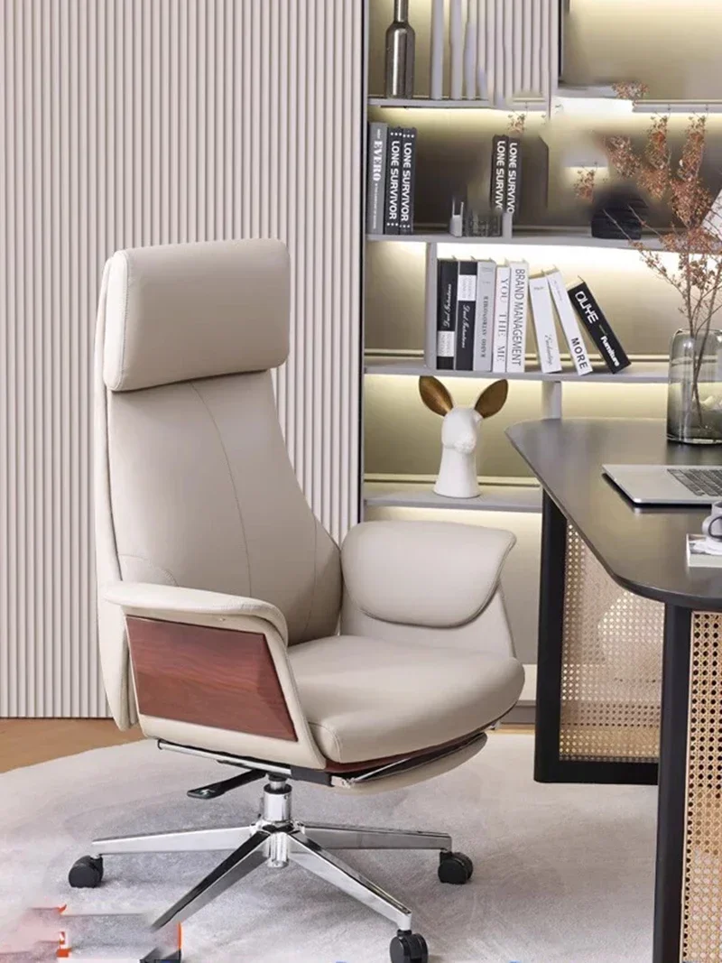 

Simplicity Leather Office Chair Sedentary Comfort Recliner Shome Gaming Chair Boss Clerk Illas De Oficina Office Furniture