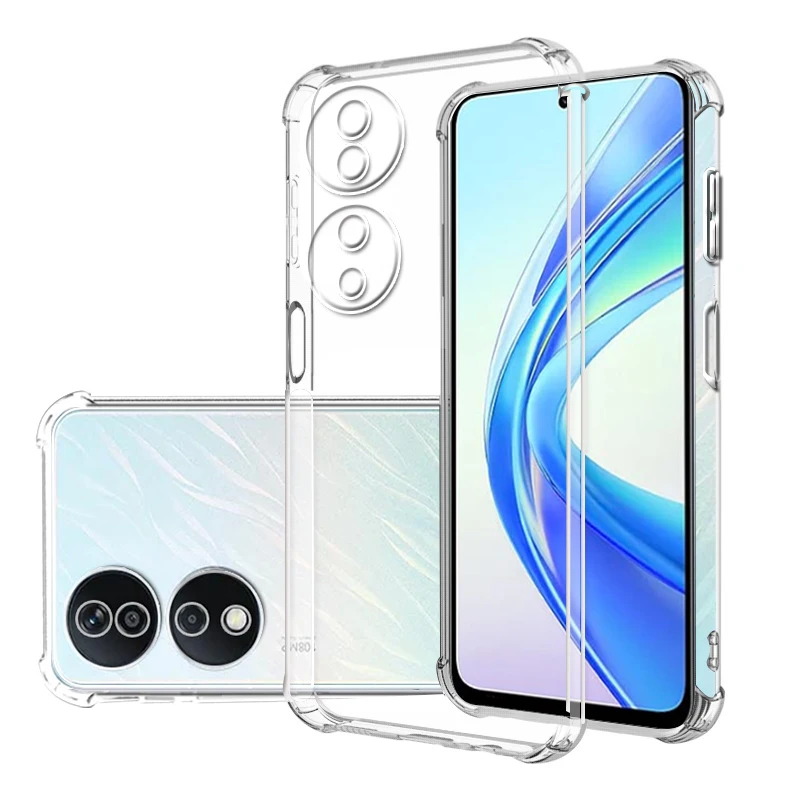 Shockproof Clear Case for Honor X7b CLK-LX1 Soft Silicone Transparent Back Covers for Honor X 7 B X7 7b Phone Protective Camera