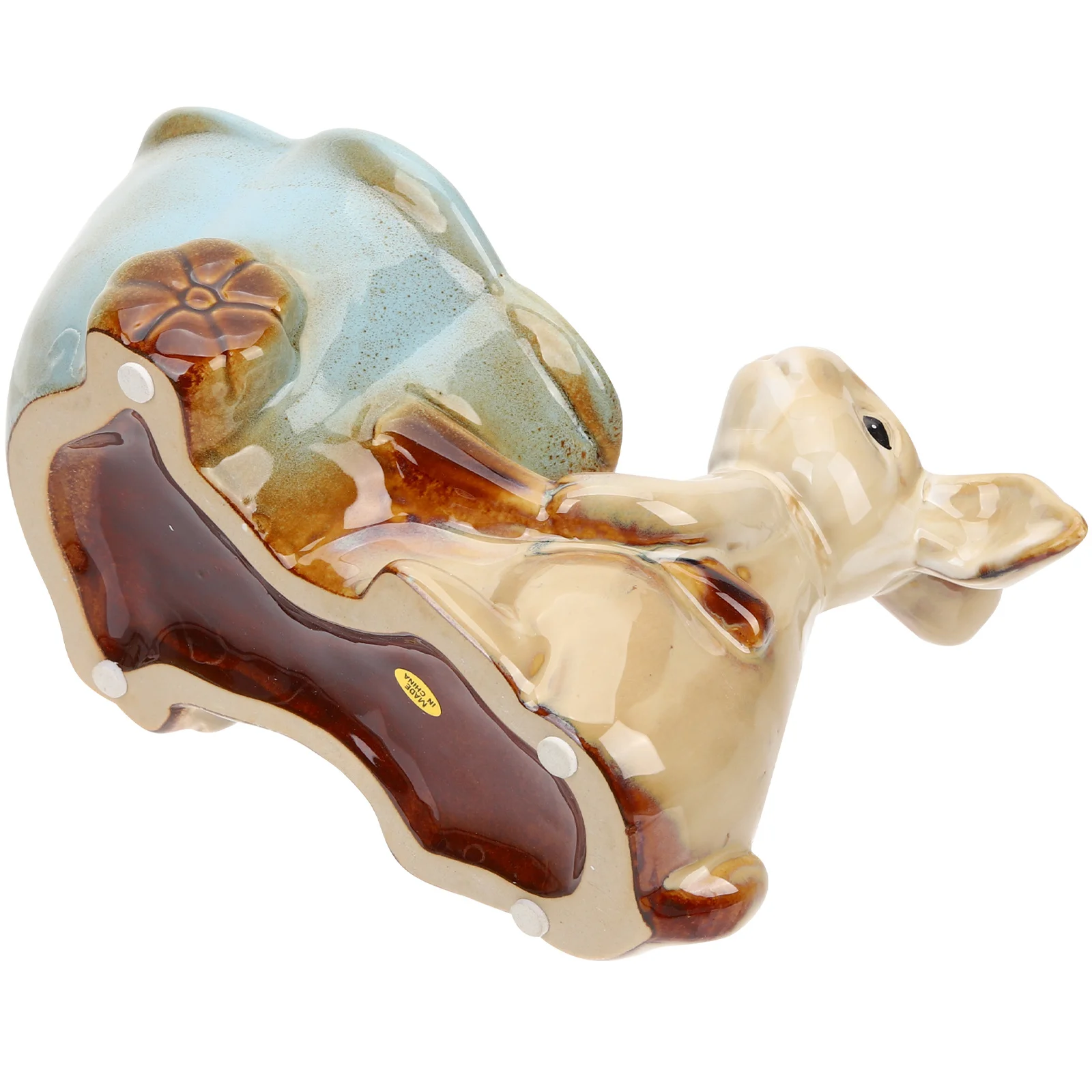 Ceramic Rabbit Statue Desktop Storage Plate Jewelry Dish Phone Holder Key Organizer Sundry Tray Ceramic Desktop Storage Plate
