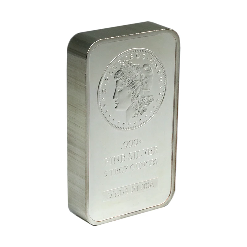 1 Piece No Magnetic Coin 5 OZ Silver Plated USA Badge Vacuum Sealed Packing Collectible Souvenir