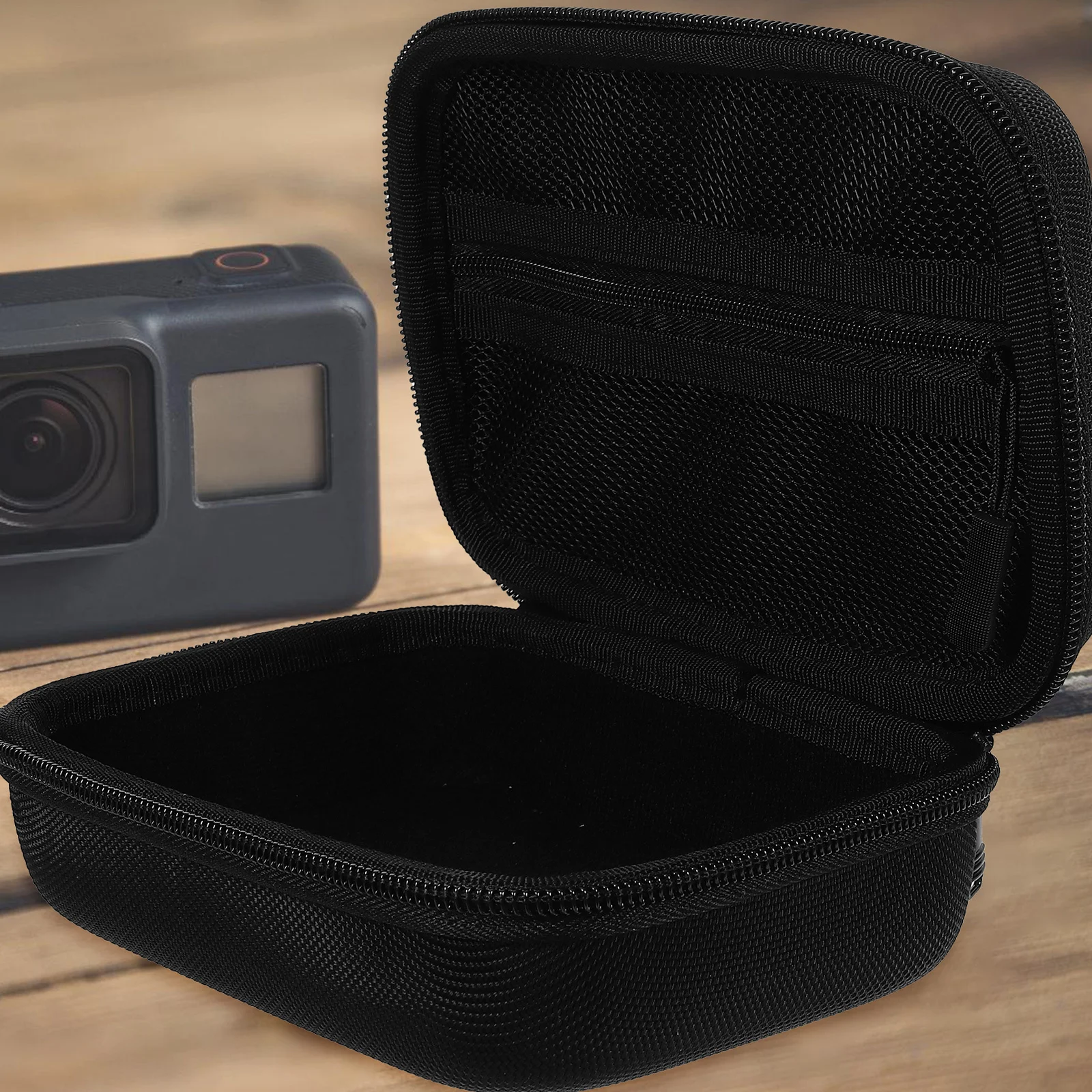 

Portable Camera Bag Size S Customizable Interior Shockproof Exterior for Men Women Outdoor Adventure Gear Organizer