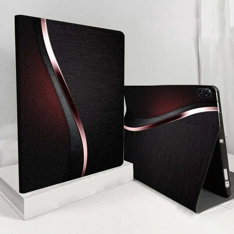 حافظة كمبيوتر لوحي بنمط من ألياف الكربون لهاتف Honor Tab Pad 6 7 8 9 X8 V7 V8 X9 13 X8a X9a Pro 10 Magic GT2 10.1 13.3 بوصة #3