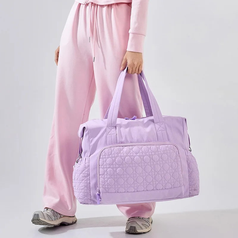 Large Capacity Dry Wet Separation Handheld Travel Multiple Colors Quilted Yoga Fitness Crossbody Bag Portable Mommy  Diaper Bag view 5