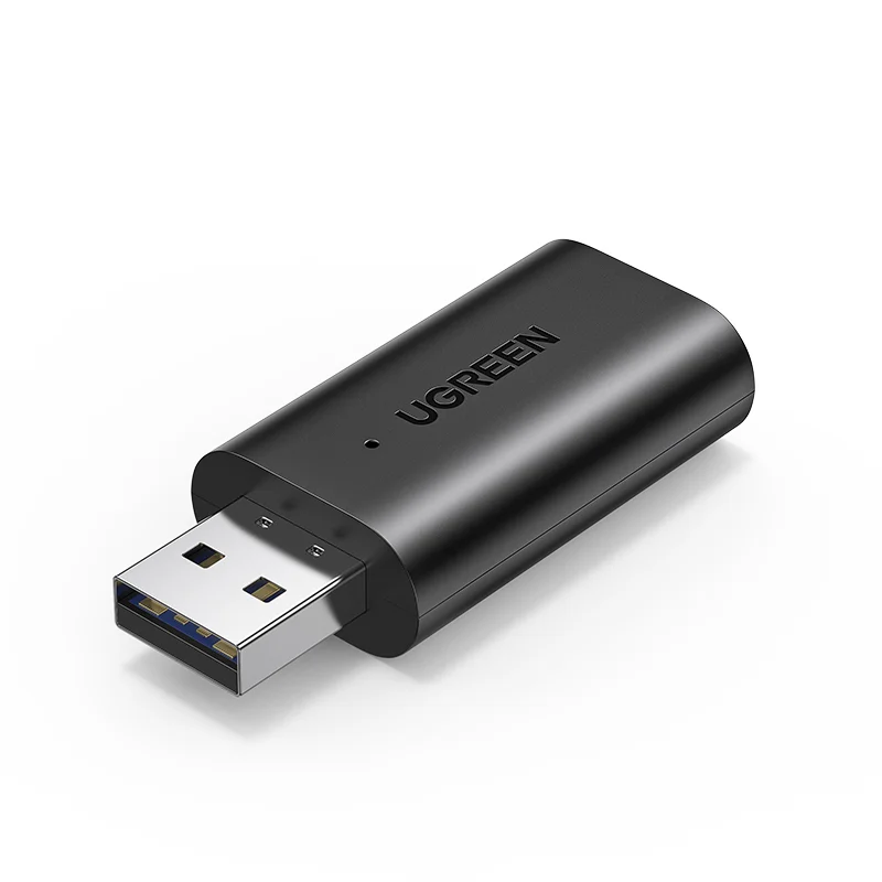 

UGREEN Bluetooth 5.1 Transmitter Receiver 2 in 1 Wireless USB Bluetooth Adapter Built-in Microphone 3.5mm Audio Bluetooth Dongle