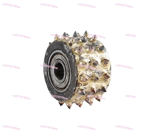 Stone Plate Processing Bushes Hammered Alloy Wheel Miller Table Hand Mill Chisel Wheel 8-Inch 200mm 201 Bearing 45-tooth Roller