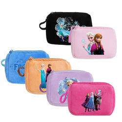 Dondurulmuş Anna Elsa Katı Peluş bozuk para cüzdanı kadın Sevimli Cüzdan Kart Çantası Anahtarlık Minimalist Para Çantası Cüzdan Çocuk Hediye Kese