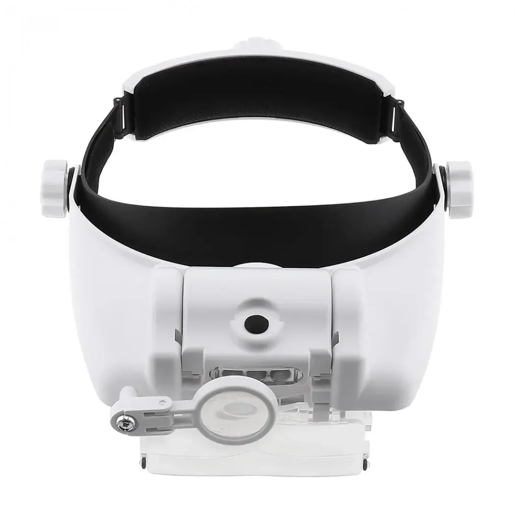 Adjustable Loupe 1.5X 2.0X 8X 3 Lens Headband Magnifying Glass Magnifier with 3 LED Magnifying Glasses Creative