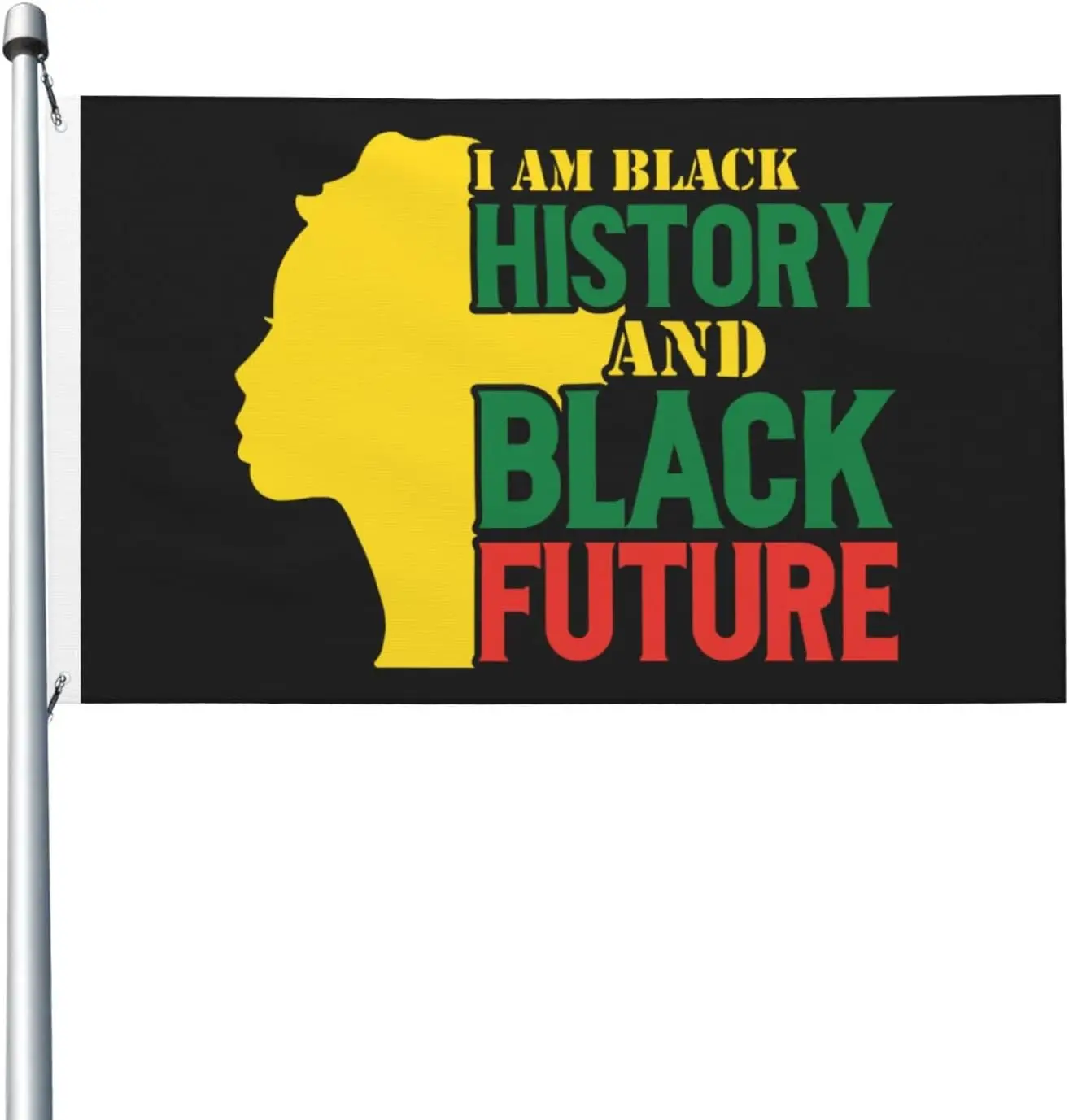 Flagnshow 100% Polyester I Am A Black History And Black Future Flags