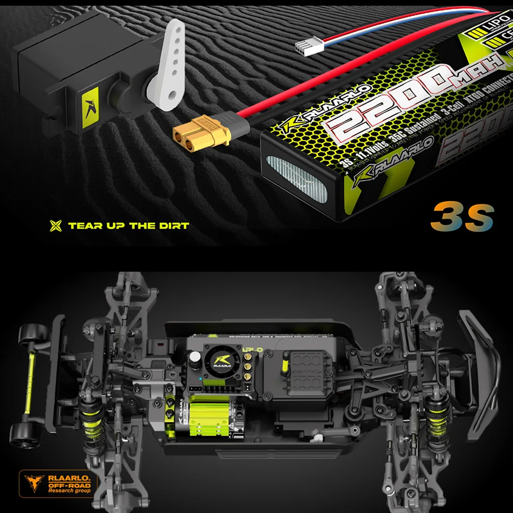 Camión monstruo tipo gladiador, coche eléctrico de Control remoto 4WD de grado profesional, 100 km/H, carreras todoterreno de alta velocidad, juguete para niños y adultos, 1/14