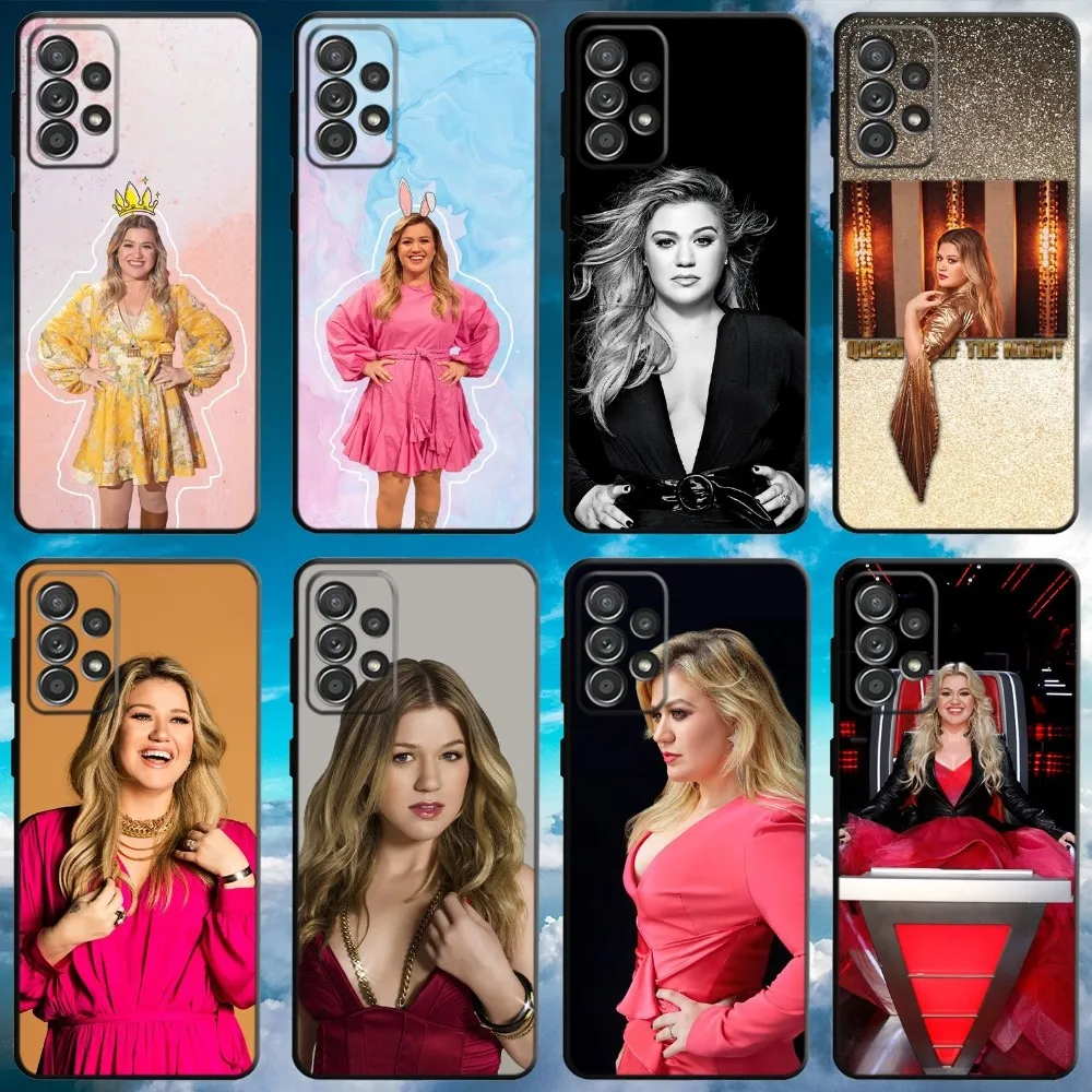 Kelly Clarkson Singer Phone Case For Samsung S21,S22 Ultra,S20,S30 plus,S22 plus,S23,S30 ultra 5G Soft Black Cover