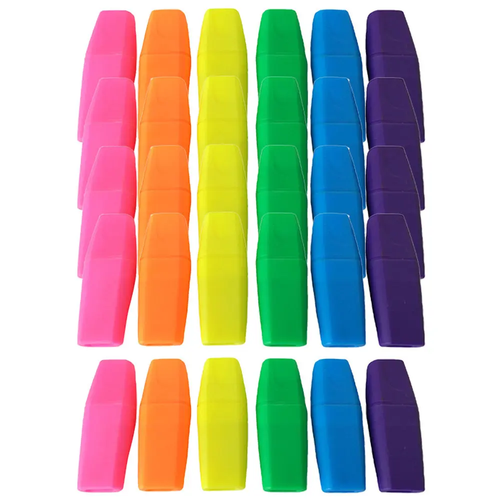 

30Pcs Delicate Pencil Topper Erasers Tpr Safe Smooth Eraser Caps for Sketching Writing School Learning Office Mini Stationery