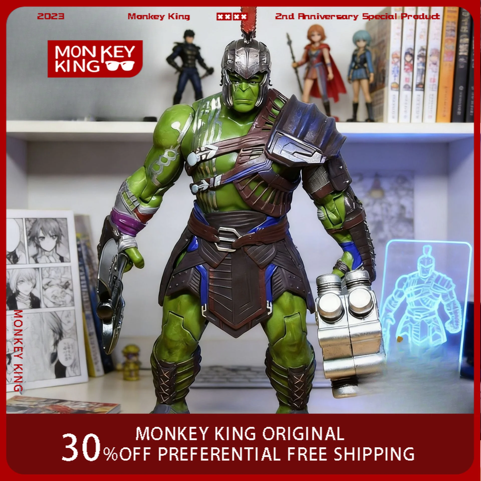 Figurine d'anime Hulk Incroyable, modèle en PVC, les articulations sont mobiles, statue, décoration de bureau, ornements, jouets cadeaux