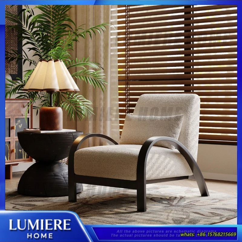 

Кресло-софа в стиле середины века для гостиной, ретро-кресло для отдыха, винтажный стиль для кофейни, отеля, балкона, квартиры