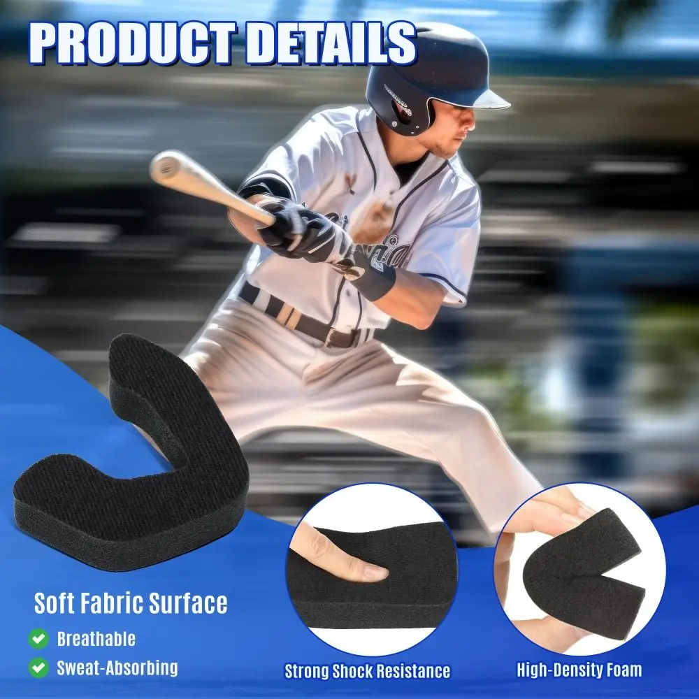 Sweat Absorbent Football Helmet Padding Thicken Universal Helmet Liner Comfortable Soft Foam Padding for Enhon Batting Helmets