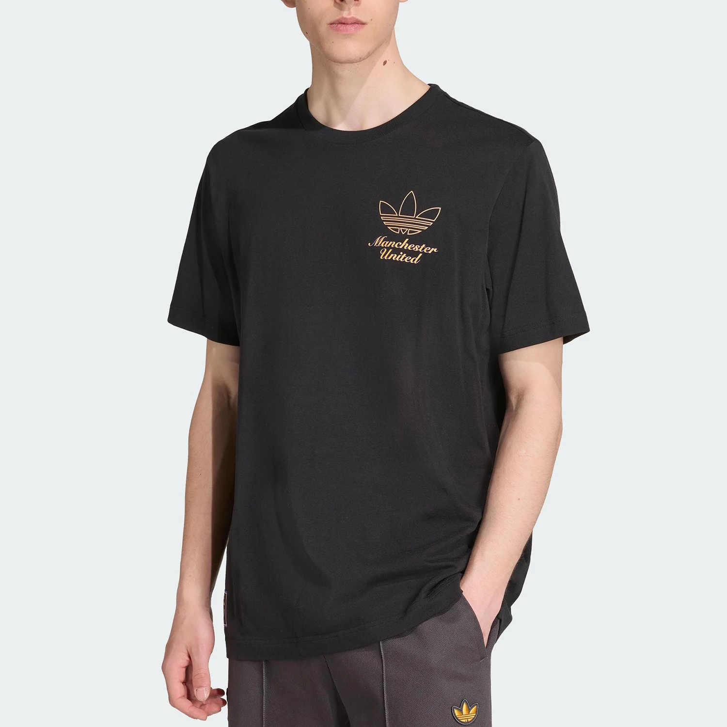 

Оригинальная мужская футболка Adidas Three Leaves свободного кроя, дышащая, с коротким рукавом, JN2919