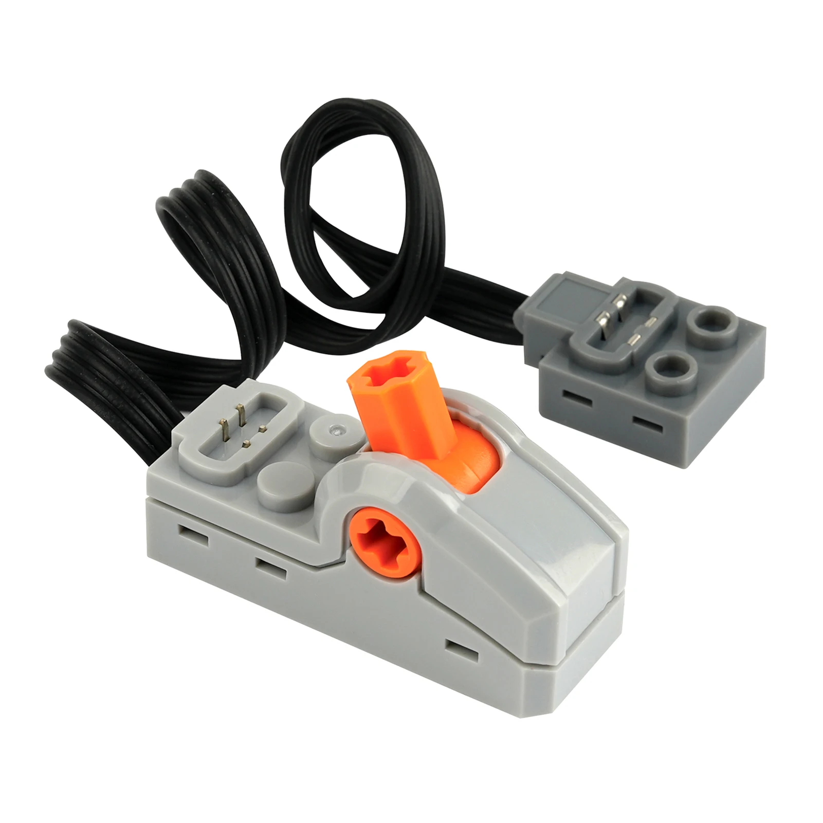 MOC Power Functions Train Car Set with AAA Battery Box & M Motor for Technical-Compatible Building Blocks DIY