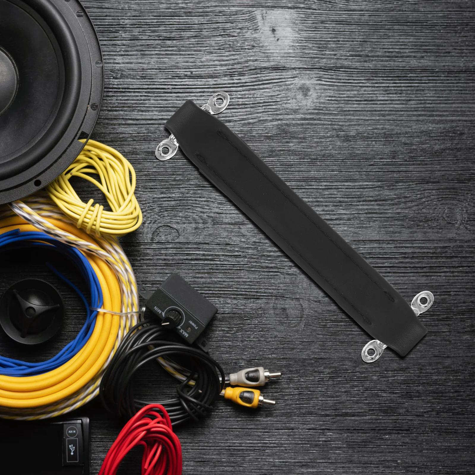 

Speaker Handle for Guitar Amplifier Cabinet - Soft PU Grip Screw Fixation Portable Lift Strap for Audio Equipment
