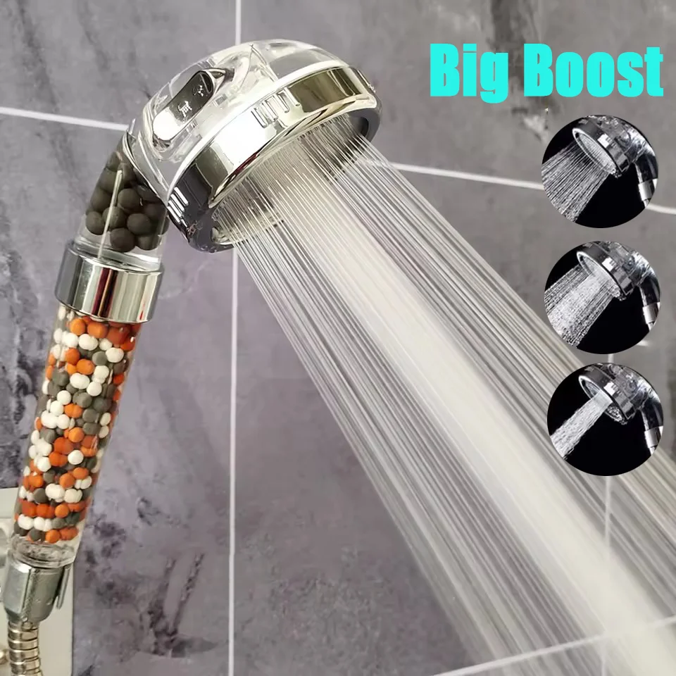 

Новинка, 1 шт., насадка для душа с фильтром, ABS, водосберегающий спрей высокого давления, ручные прозрачные насадки для душа с фильтрующими бусинами для ванной комнаты