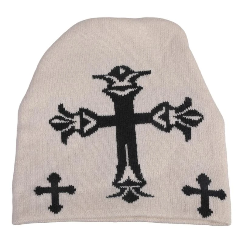 652f Handcrochet Boy Girls Jacquard Hat Women Warm Dark Hats Breatable