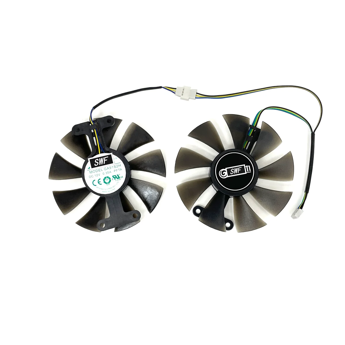 2Pcs/set GA91S2H GTX 1060 EXOC 3GB GPU Cooler Fan For KFA2 GALAX GeForce GTX1060 EXOC 6GB GeForce GTX1060 VGA Cards Cooling Fan