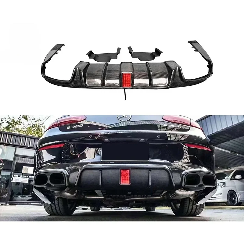 Rear Lip Carbon Fiber Rear Bumper Spoiler Modification Trim For Mercedes Benz E-Class W238 Two Door Coupe BS Model Body Kit