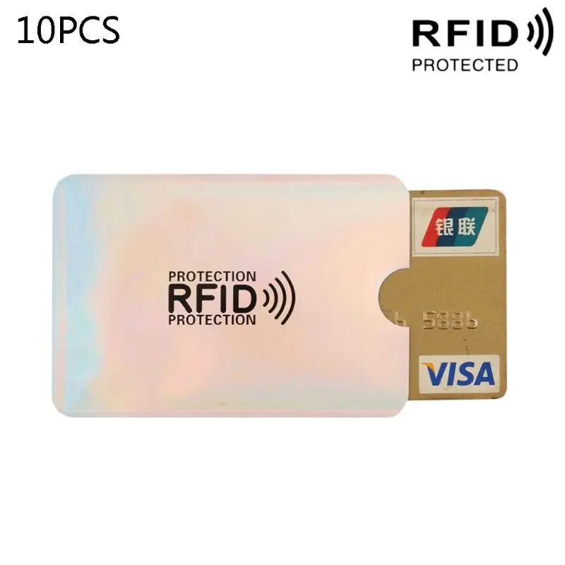 

X5XA 10 шт. держатель банковской идентификационной карты противоугонный RFID-блокирующий замок для считывателя кошелька для для