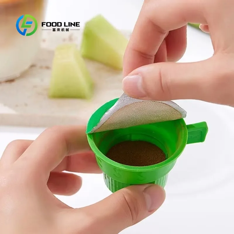Coffee capsule sealing machine Automatic pneumatic beverage filling and sealing machine