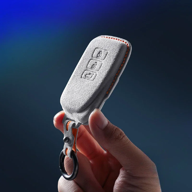 Car Key Case Fit For Lexus ES200 3D Luxury Suede Smart Remote Fob Cover Protector Shell