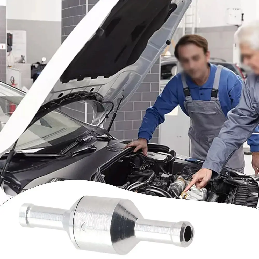 Aluminium Non Return Check Valve NBR Rubber Chrome Inline Check Valve High Reliability Stable Fuel Valve