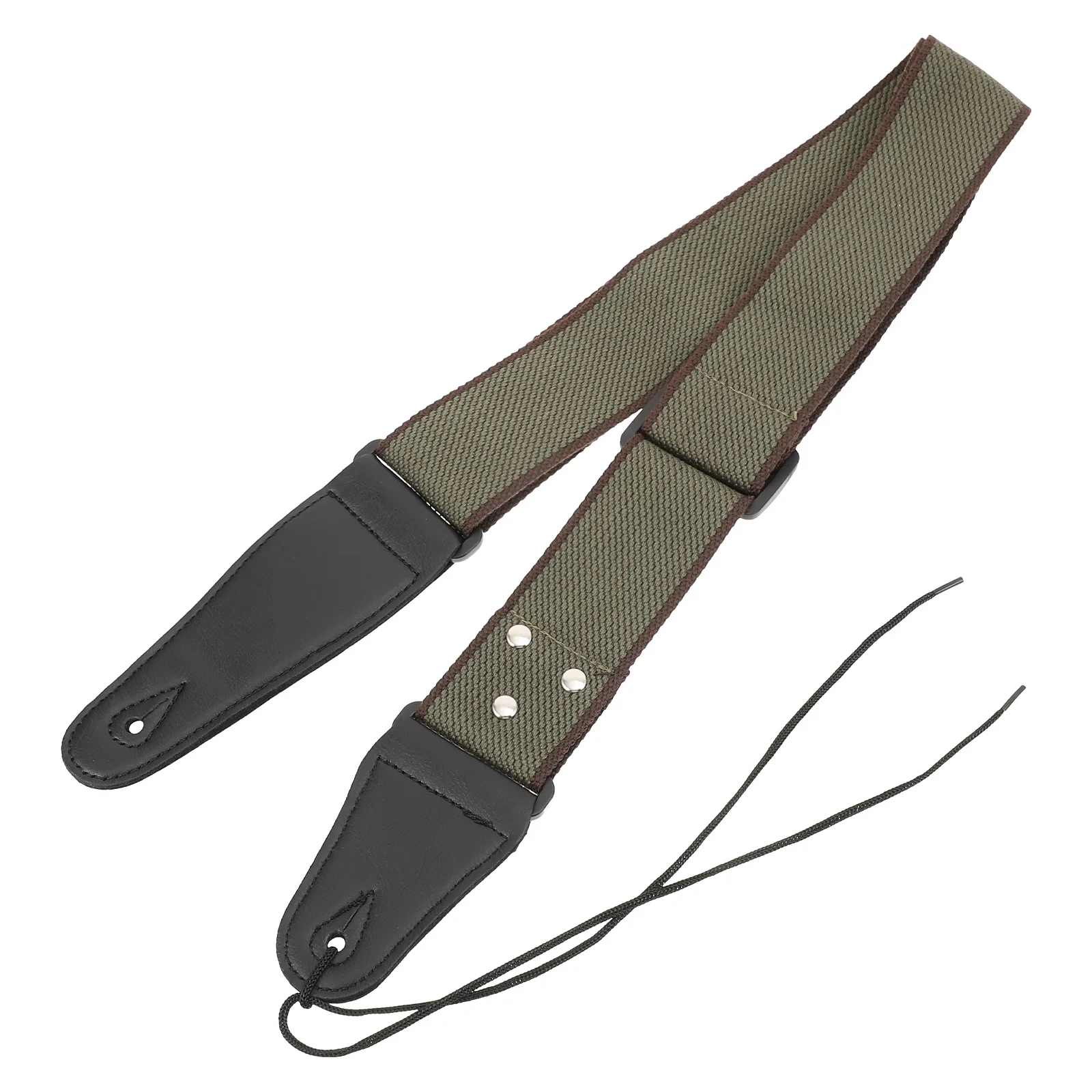 

Cotton Guitar Strap Durable Portable Green Sweat Absorbing Breathable Lightweight and Comfortable for Musicians
