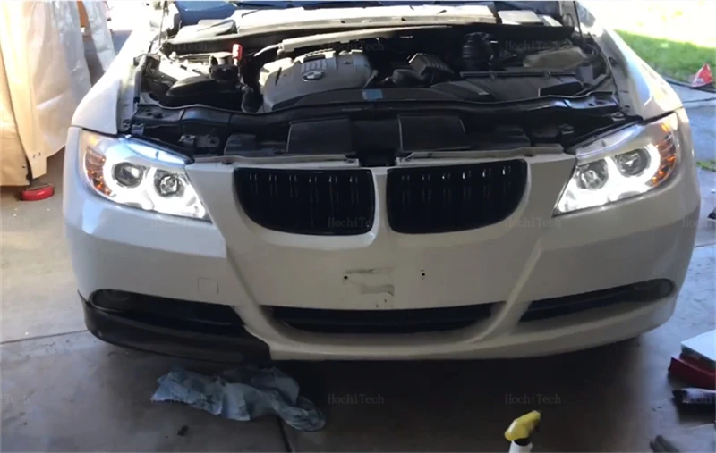 Car Front Bumper Grilles Kidney Racing Grill For BMW E90 E91 3 Series 2005-2012 320i 325i 330i Double Slat Replacement Grille