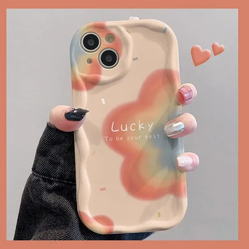 Half Rainbow Phone Case For Samsung Galaxy A54 A24 A33 A34 A73 5G A31 A32 A51 A52 A53 A71 A72 A30 A20 A50 A50S A30S Soft Cover