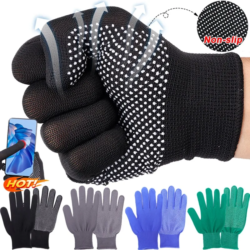 Non-Slip Nylon Working Glove Thin Wear-Resistant Site Anti-Fouling Hands Protective Glove Riding Touchscreen Mittens Sport Glove