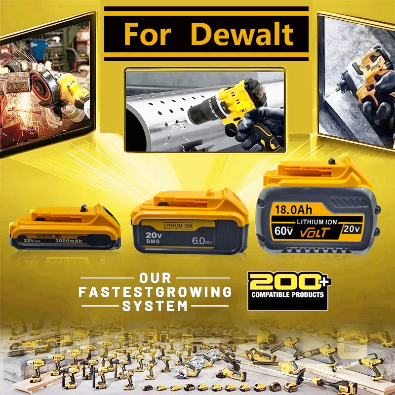 20V MAX rechargeable lithium-ion battery can replace For Dewalt 18/20V battery suitable for Dewalt t