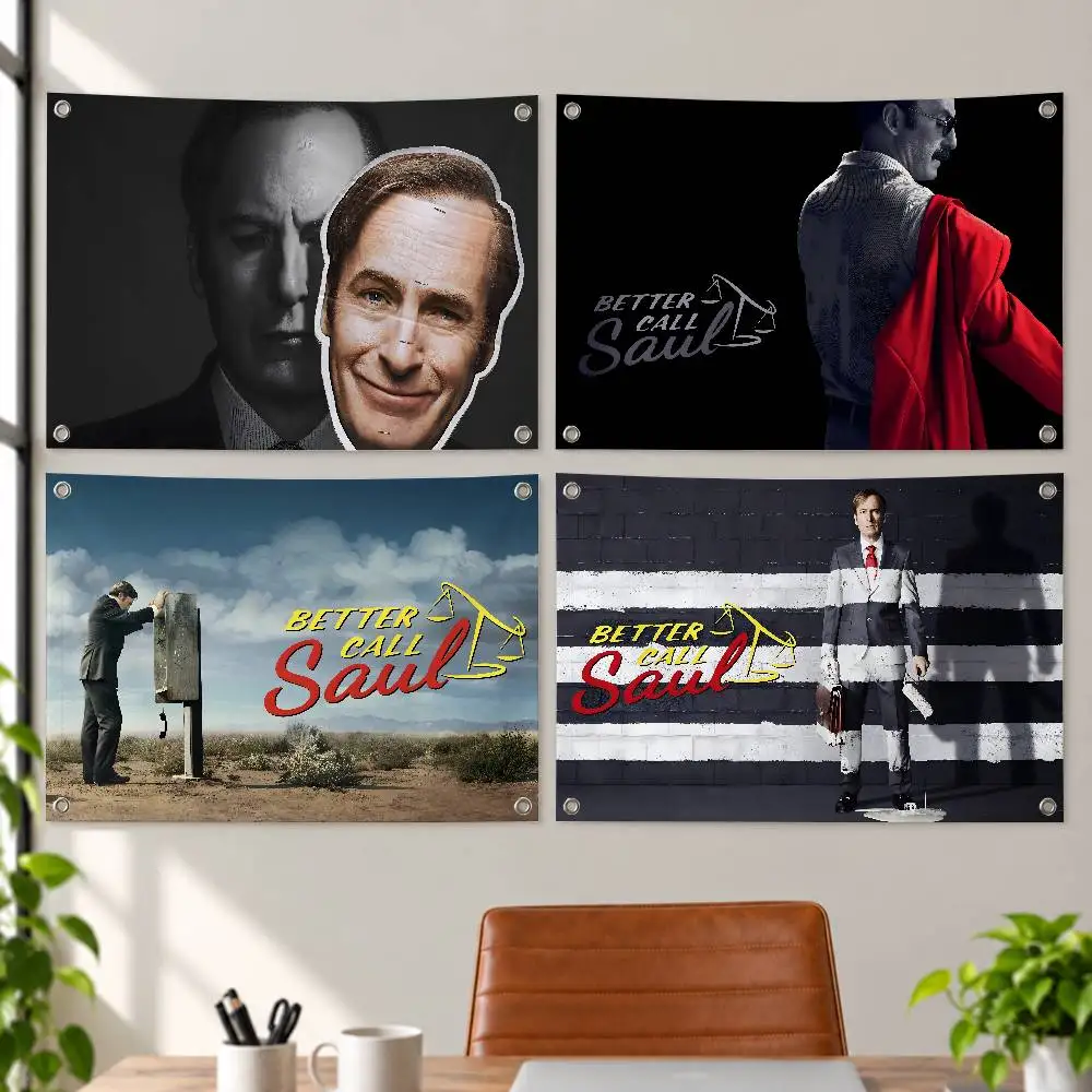 B-Better C-Call Saul TV Aesthetic Wall Tapestry Flag Printed Wall Hanging Living Room Party Outdoor Decor